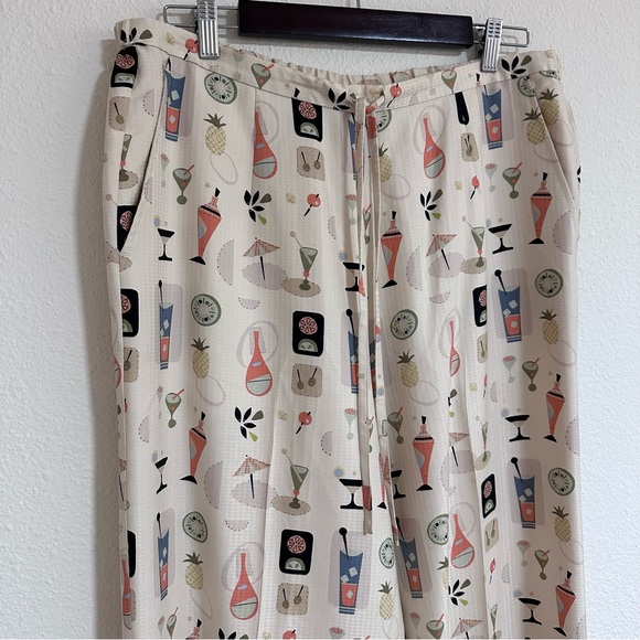 Tori Richard Silk Fun Print Shirt Pant Set 14 - Picture 9 of 16